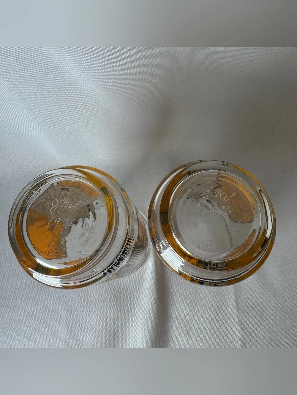 Set Of 2 Vintage McDonald’s Glass Hamburglar Collector Series 1977 Promo Glass